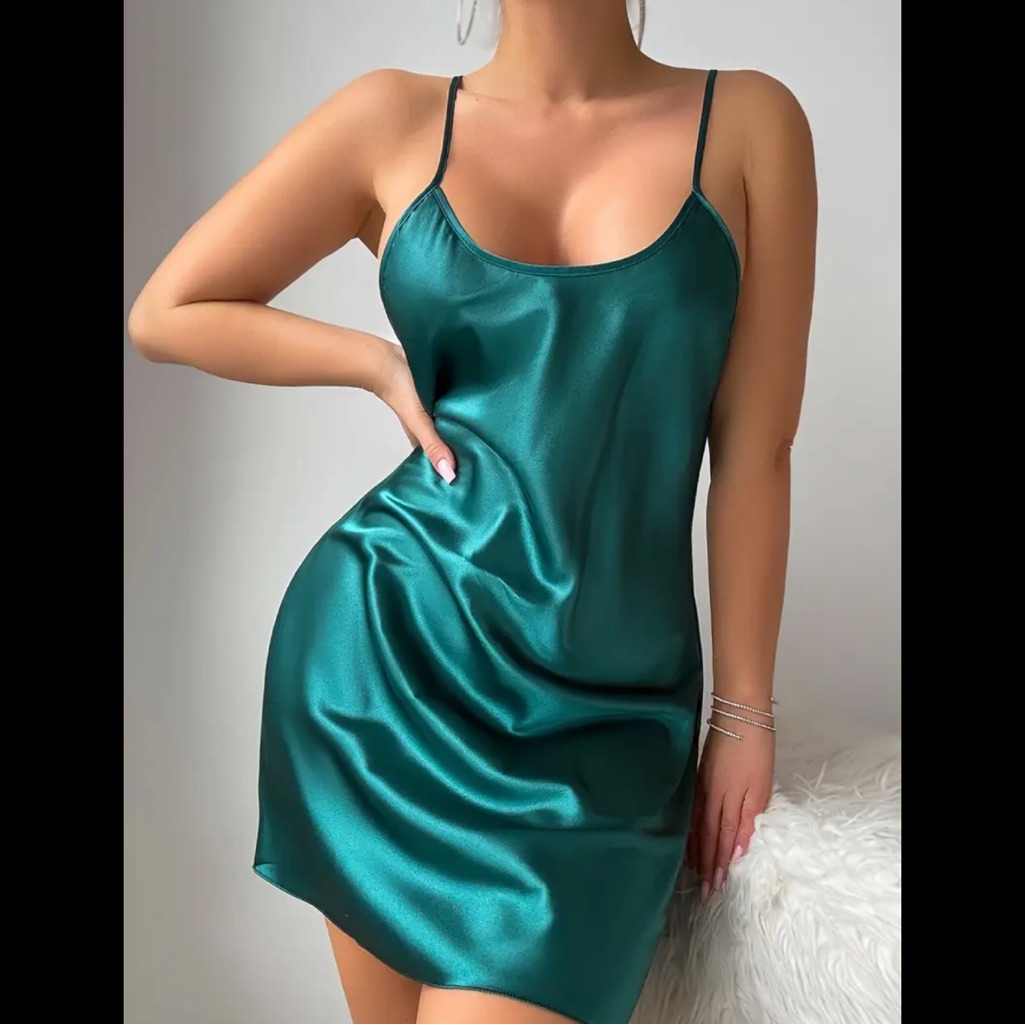 Aquamarine, Silky, Night Slip
